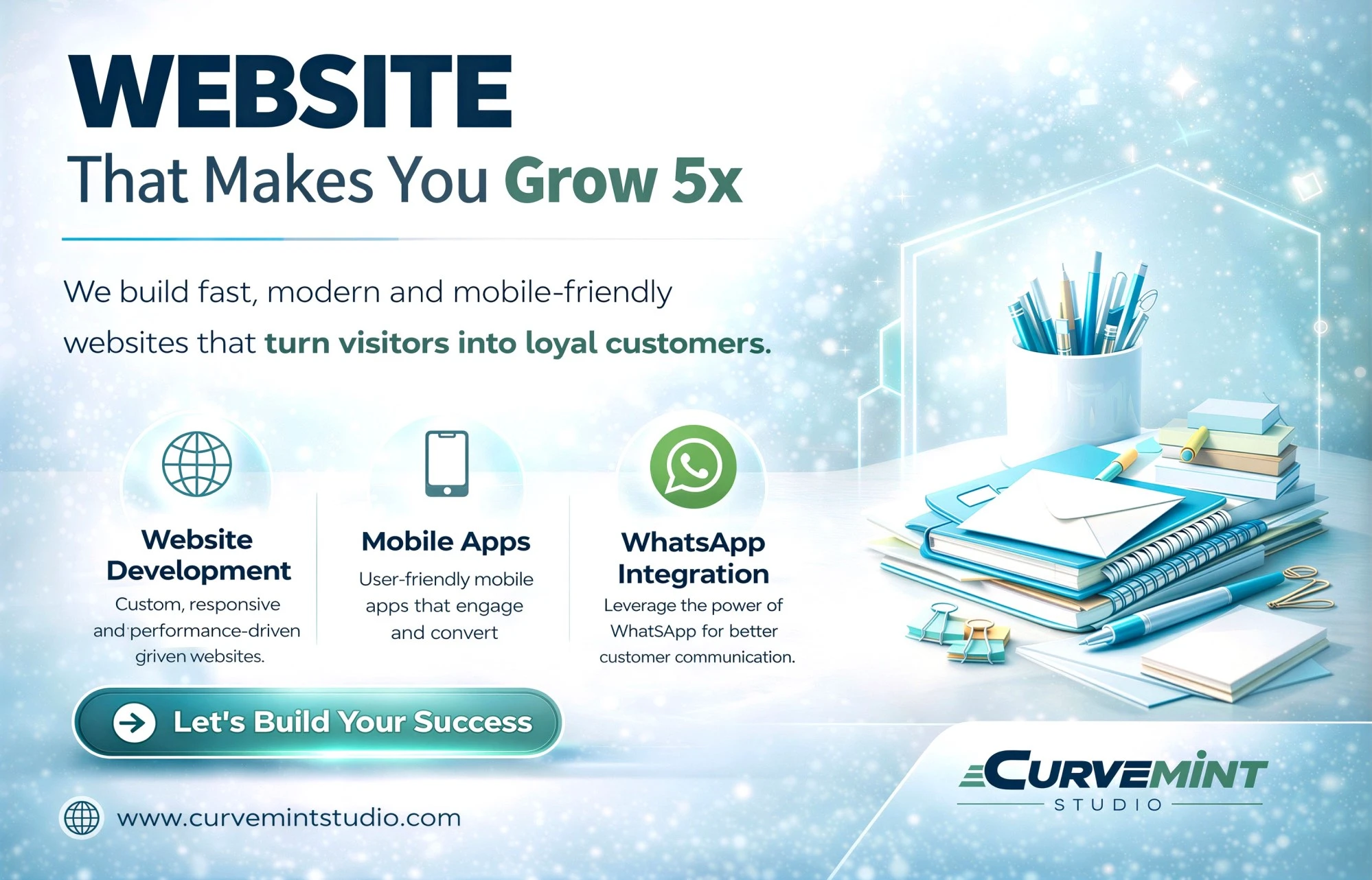 Website Design Services for Stationery Brands Targeting USA, UK & Europe