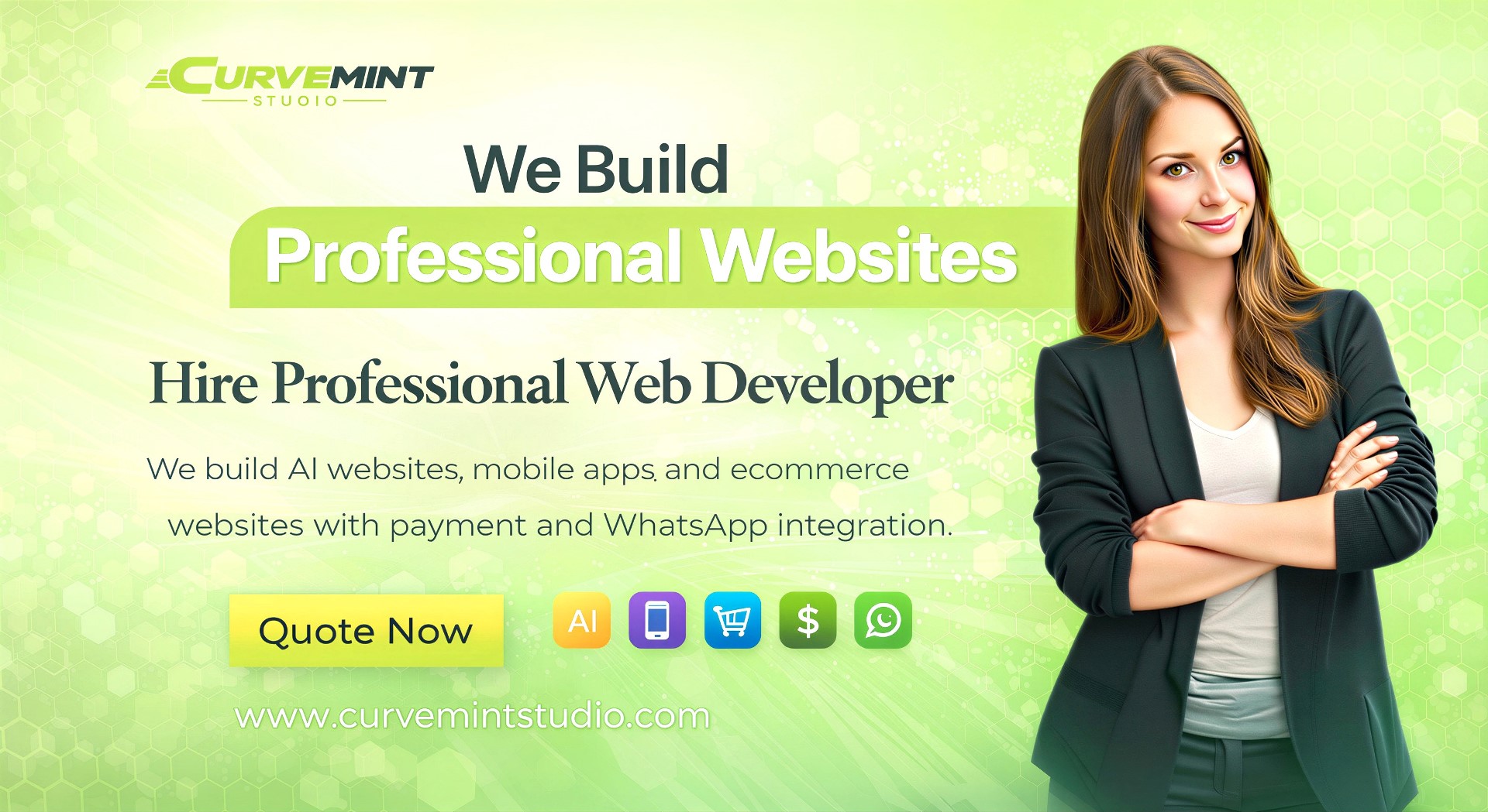 Hire a Professional Web Developer in USA, UK & Dubai - AI Websites, eCommerce & Mobile Apps | CurveMint Studio